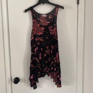 Free People Voile and Lace Trapeze Slip Dress Tank Small
